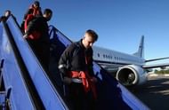 STOCKHOLM, SWEDEN - MAY 23:  In this handout image provided by UEFA, Luke Shaw of Manchester United arrives ahead of the UEFA Europa League Final between Ajax and Manchester United at Stockholm Arlanda Airport on May 23, 2017 in Stockholm, Sweden.  (Photo by Handout/UEFA via Getty Images)